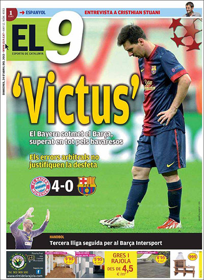 Barca Front Pages: Barca front pages reaction