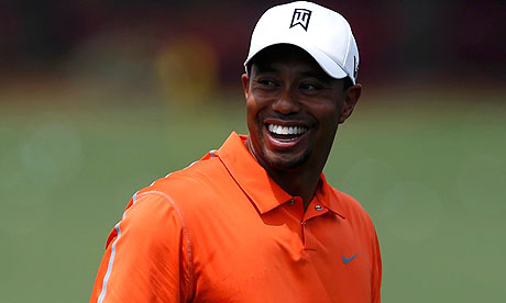 Tiger Woods on Tiger Woods Was In Good Spirits On Monday As He Took To The Driving