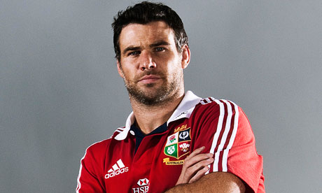 Mike Phillips wears an Adidas Lions jersey