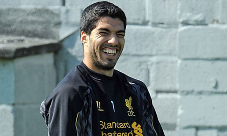 Luis Suárez laughing