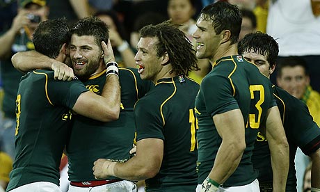 South Africa celebrate