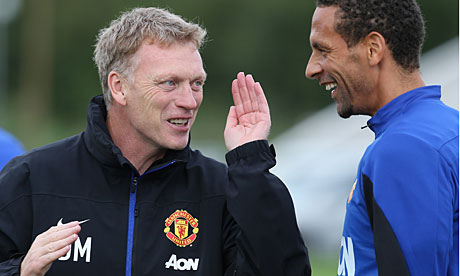 Manchester United's David Moyes in training