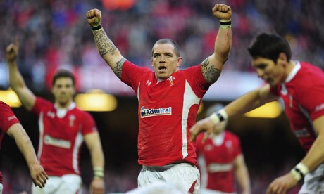 Wales celebrate during the 2013 Six Nations
