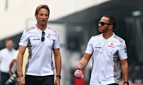 Jenson Button and Lewis Hamilton