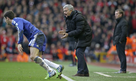 Liverpool against Chelsea, Barclays Premier League 