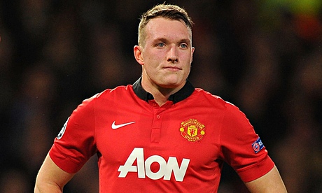 Manchester United's Phil Jones will aim to ensure Alvaro Negredo's scoring drought for City goes on.