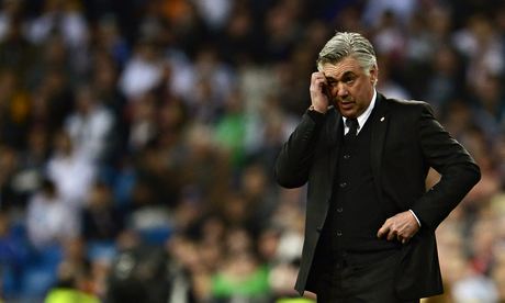 Real Madrid's Italian coach Carlo Ancelo