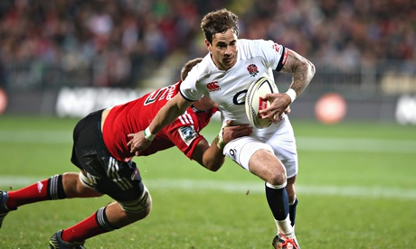 Danny Cipriani braks past Joel Everson during England's win over the Crusaders in Christchurch. David Rogers/Getty Images