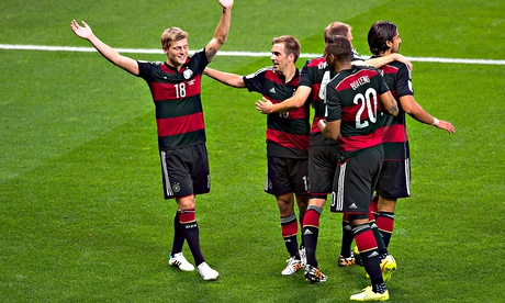 Toni Kroos celebrates the first of his two goals on a record breaking    brazil football records