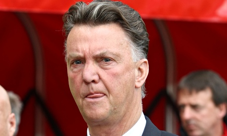 Mancherster United's manager, Louis van Gaal, looks fretful after the system failure at Sunderland.