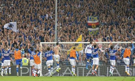 Sampdoria celebrate