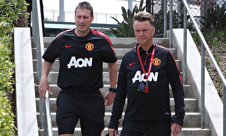 Louis van Gaal and Tony Strudwick 