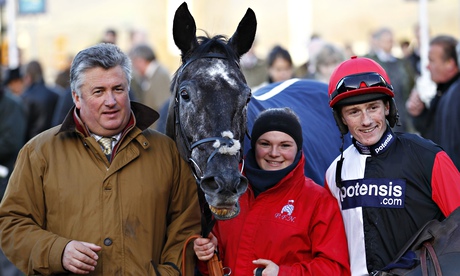 Paul Nicholls with Saphir Du Rheu