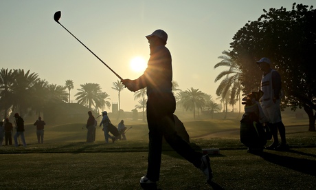 Rory McIlroy at Dubai Desert Classic pro-am