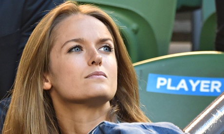 Kim Sears sits stony faced during Andy Murray's Australian Open semi-final against Tomas Berdych