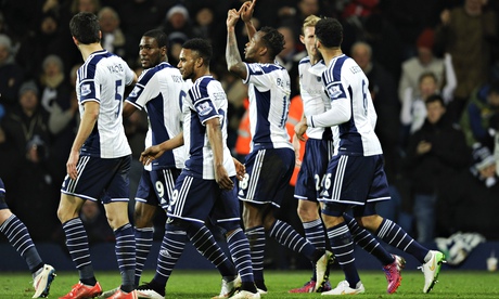 West Bromwich Albion celebrate