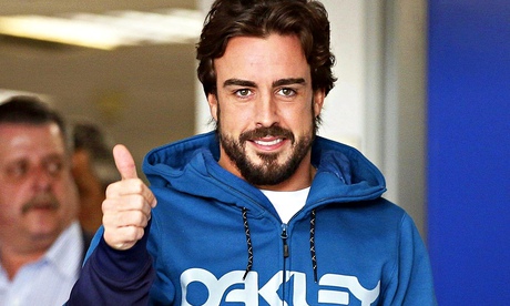 Fernando Alonso leaves hospital in Barcelona