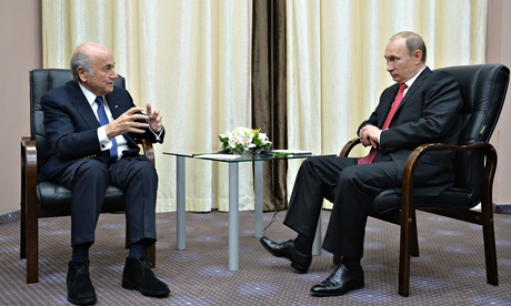 Russian President Vladimir Putin and Sepp Blatter