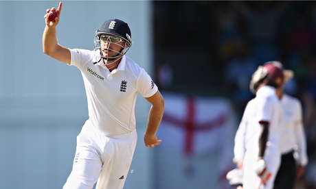 Adam Lyth, England's substitute fielder, v West Indies