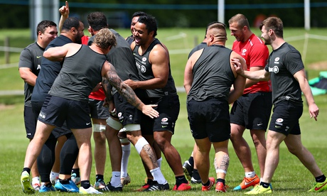 Saracens training