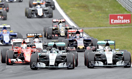 Nico Rosberg seizes Austrian F1 GP from Lewis Hamilton at first corner