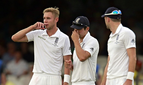 Stuart Broad Alastair Cook James Anderson