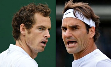 Andy Murray and Roger Federer