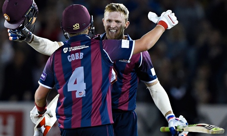 David Willey of Northants v Sussex