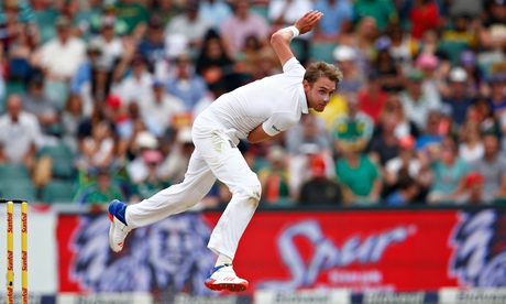 Stuart Broad in action for England's Test side during their win over South Africa in Johannesburg