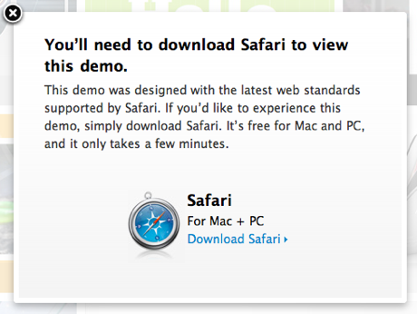 Apple forces Safari download