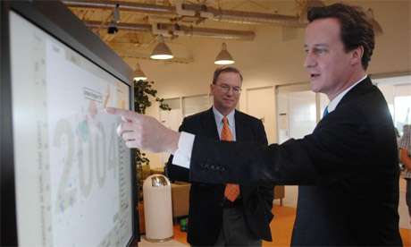 David Cameron visits Google