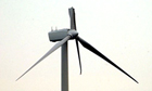 Broken wind turbine