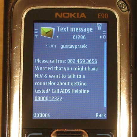 Project Masiluleke: HIV/Aids text message