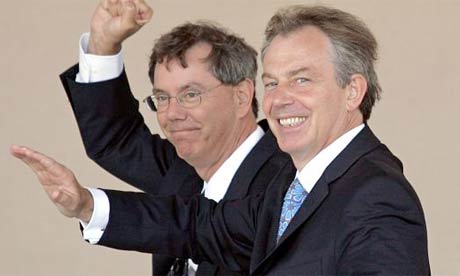 Genentech boss Arthur Levinson with Tony Blair in 2006