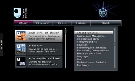 Open University Boxee application