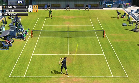 Virtua Tennis 2009 A little early for Wimbledon it may be you can blame 