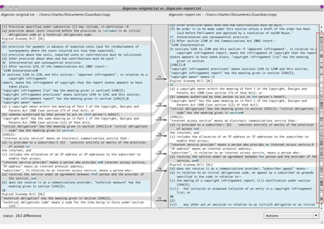Diff of Digital Economy bill