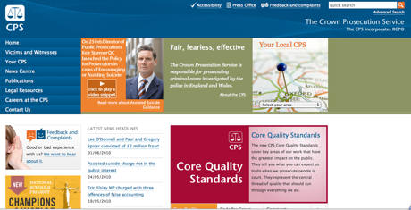 Crown Prosecution Service (England and Wales) website