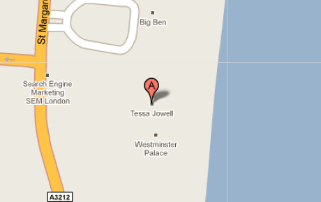 Tessa Jowell on Google Maps