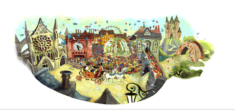 Royal wedding William and Kate Google Doodle