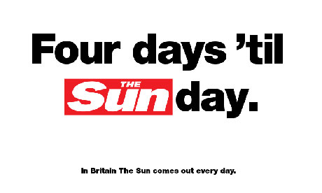 Sun on Sunday press ad