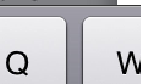 iPad 2 keyboard detail