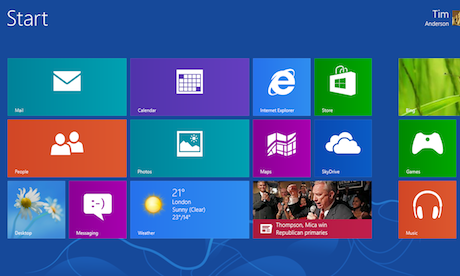 Windows 8 RTM Start