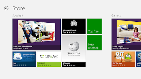 Windows 8 store, ahead of launch