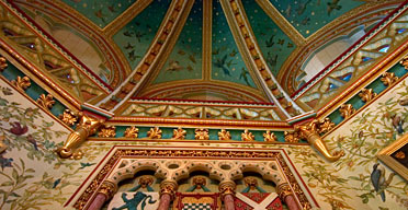 Ceiling details at Castell Coch, South Glamorgan