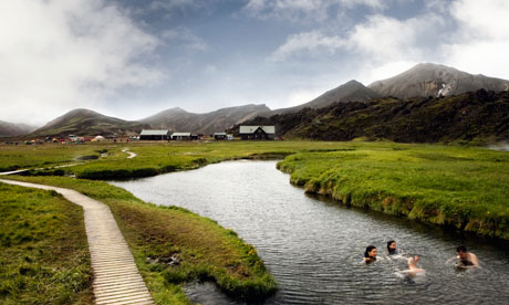 Iceland hot spring