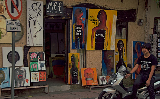 Ubud: Miff Painting art shop, Ubud