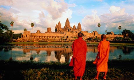 Monks by Angkor Wat