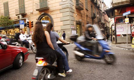 Scooters in Naples, Italy  