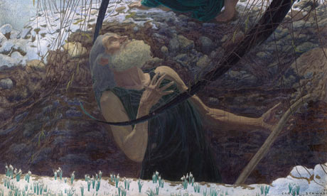 Detail from Death and the Gravedigger